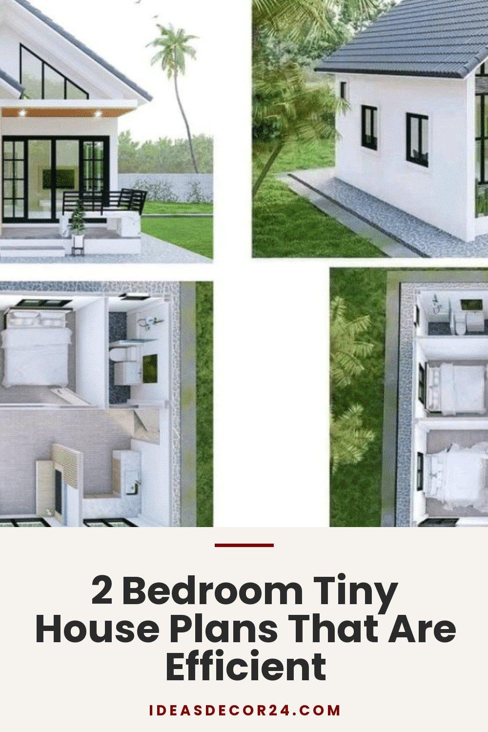 2 Bedroom Tiny House Plans That Are Efficient