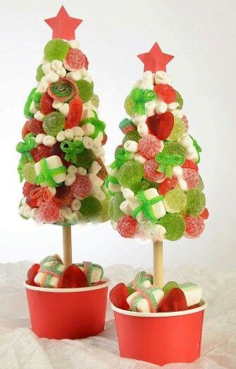DIY christmas trees made candy 6