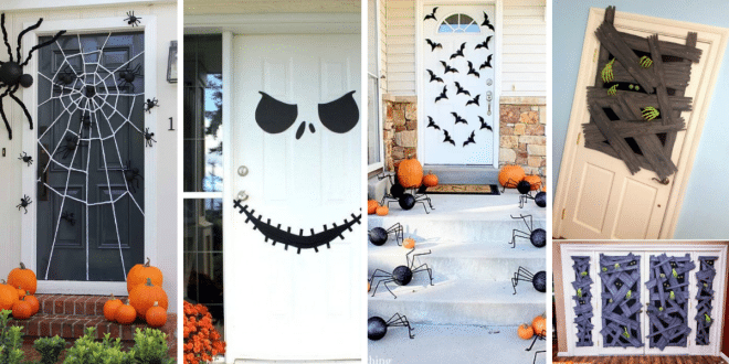 Ideas for Decorating Halloween Doors