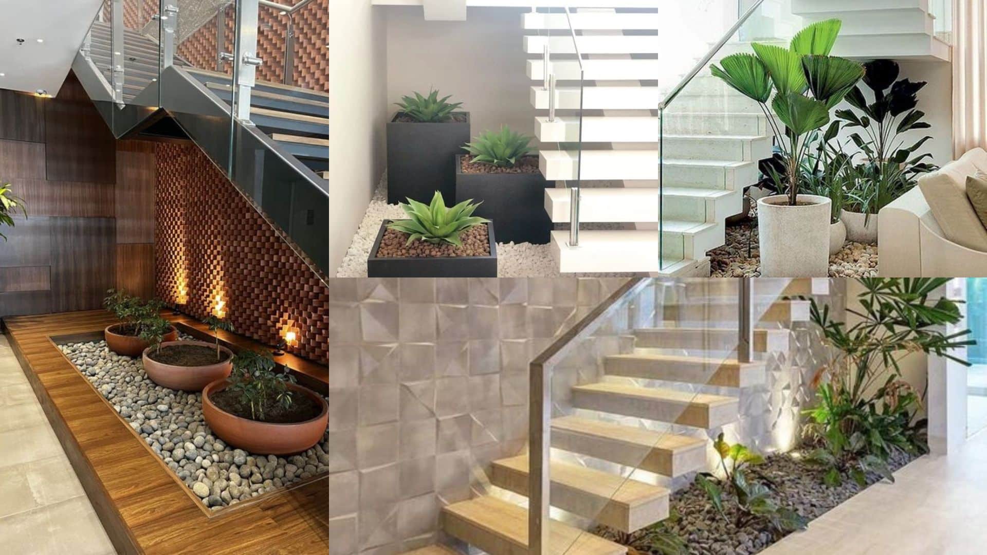 15+ Ideas to put an interior garden under the stairs