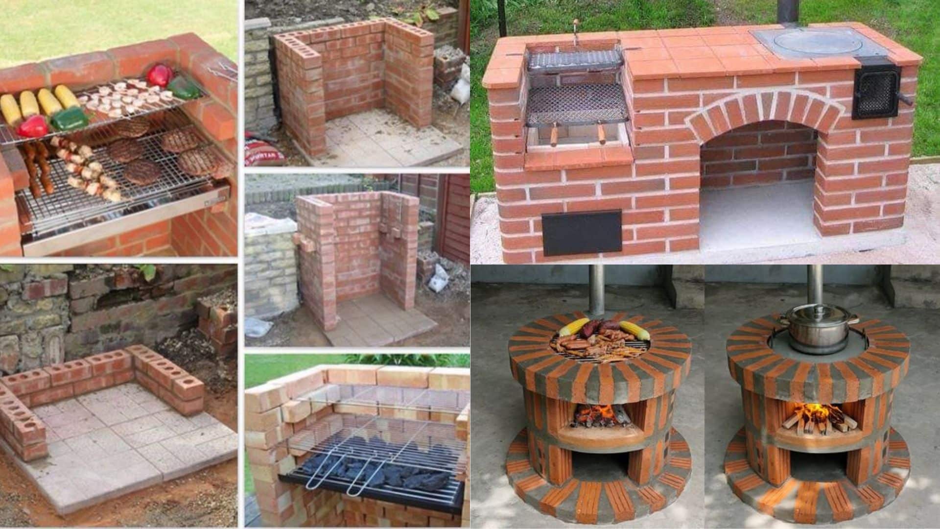 15+ Incredible Ideas of grill made with bricks to make in the garden