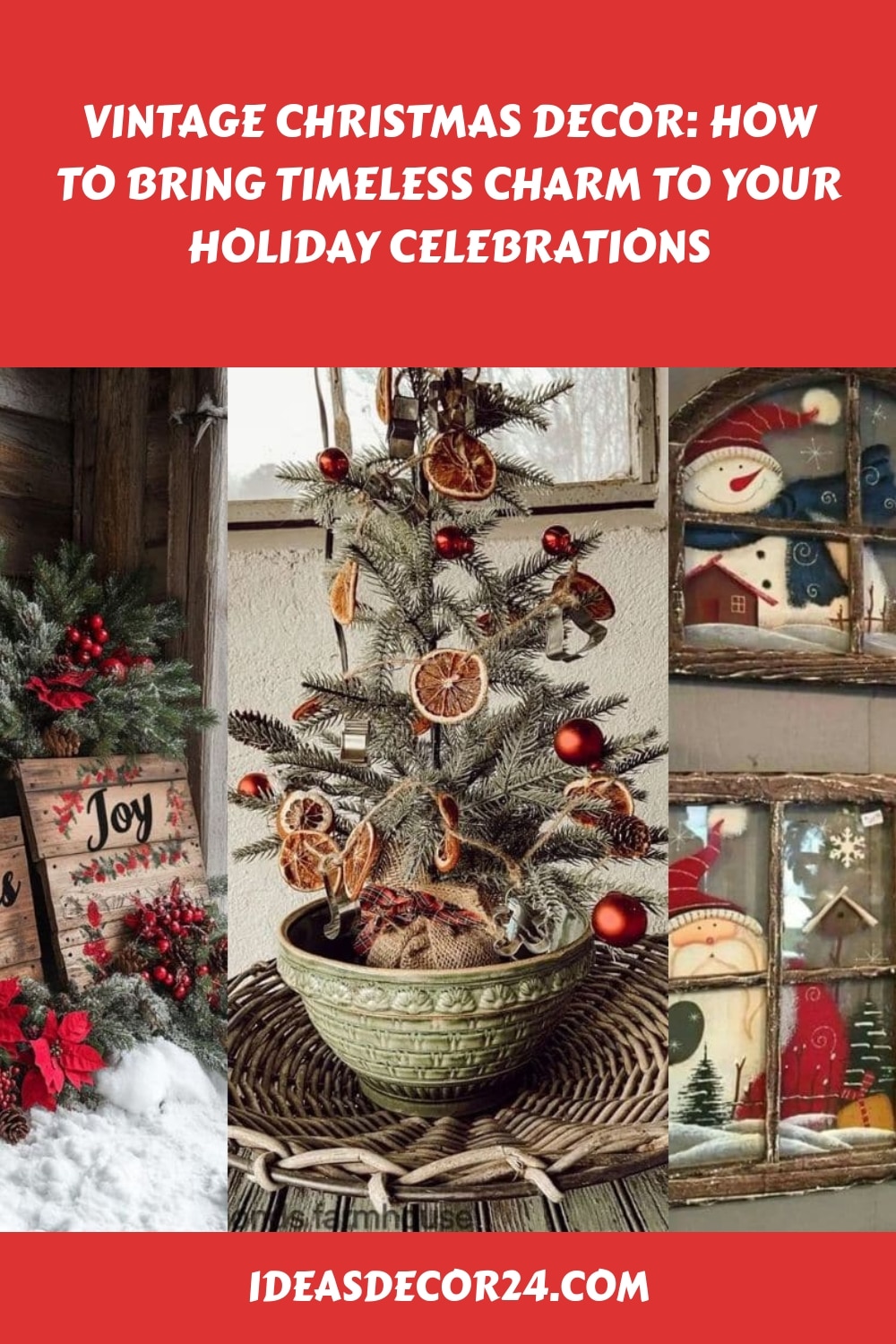 Vintage Christmas Decor How to Bring Timeless Charm to Your Holiday Celebrations generated pin 5453