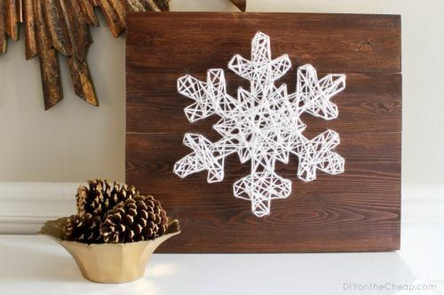 amazing christmas string art ideas 15