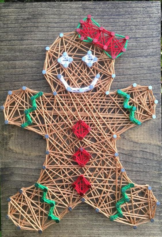 amazing christmas string art ideas 5