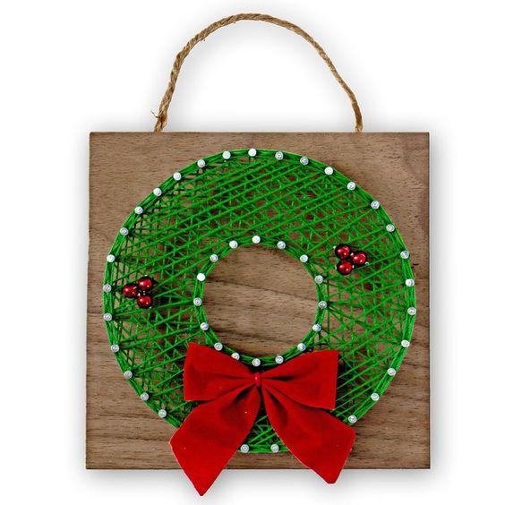 amazing christmas string art ideas 9