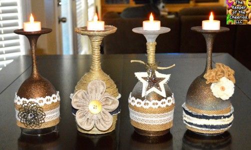 amazing crafts with wine glasses 5