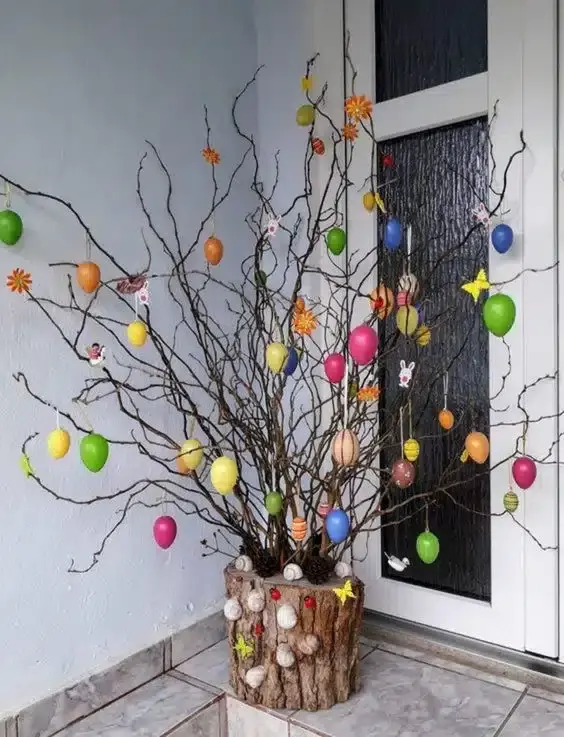 Amazing Easter Tree Ideas with Branches and Eggs amazing easter tree ideas with branches and eggs 3