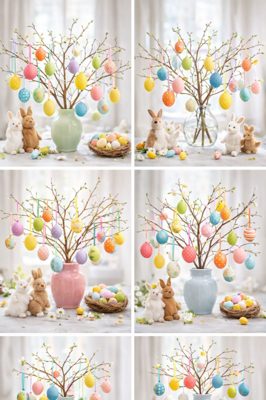 Amazing Easter Tree Ideas with Branches and Eggs amazing easter tree ideas with branches and eggs 7 scaled
