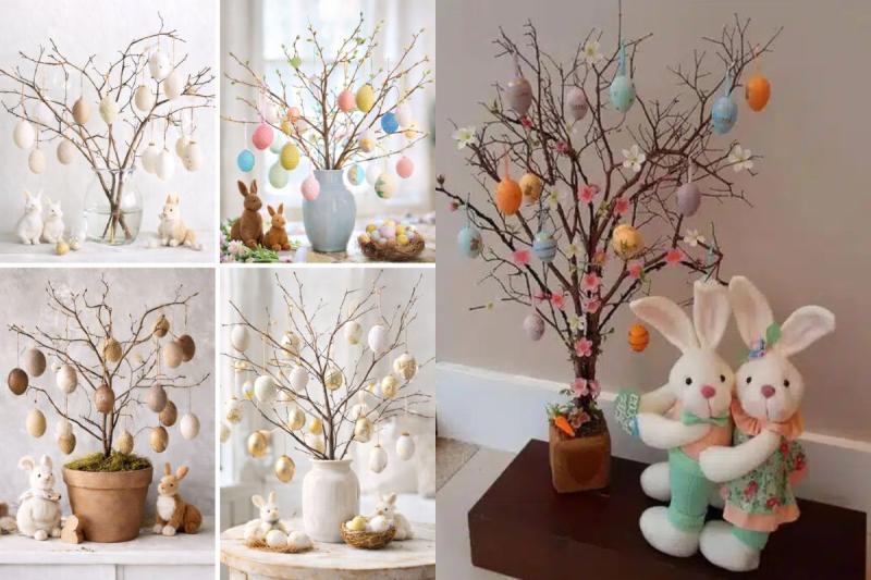 Amazing Easter Tree Ideas with Branches and Eggs amazing easter tree ideas with branches and eggs
