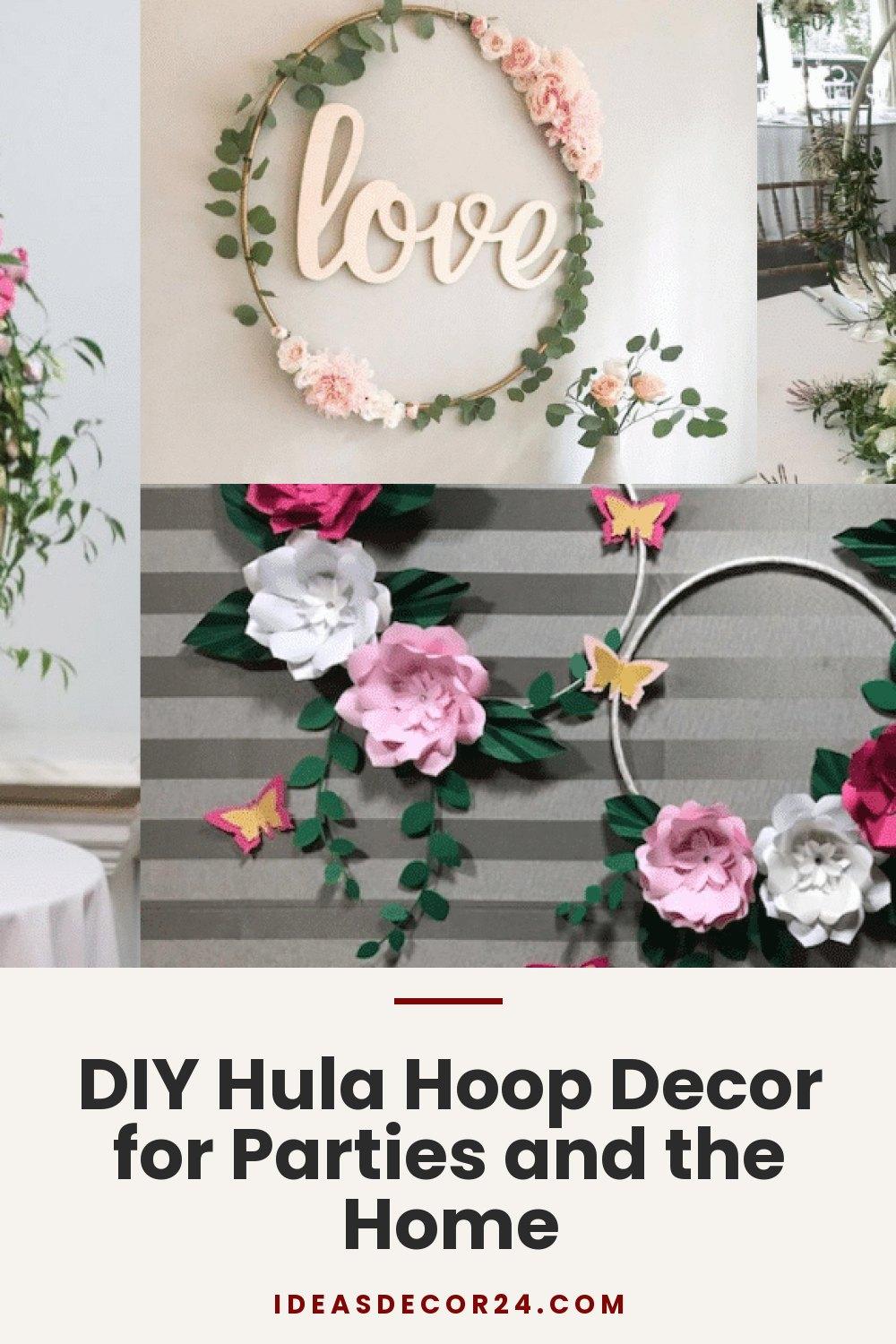 DIY Hula Hoop Decor for Parties and the Home