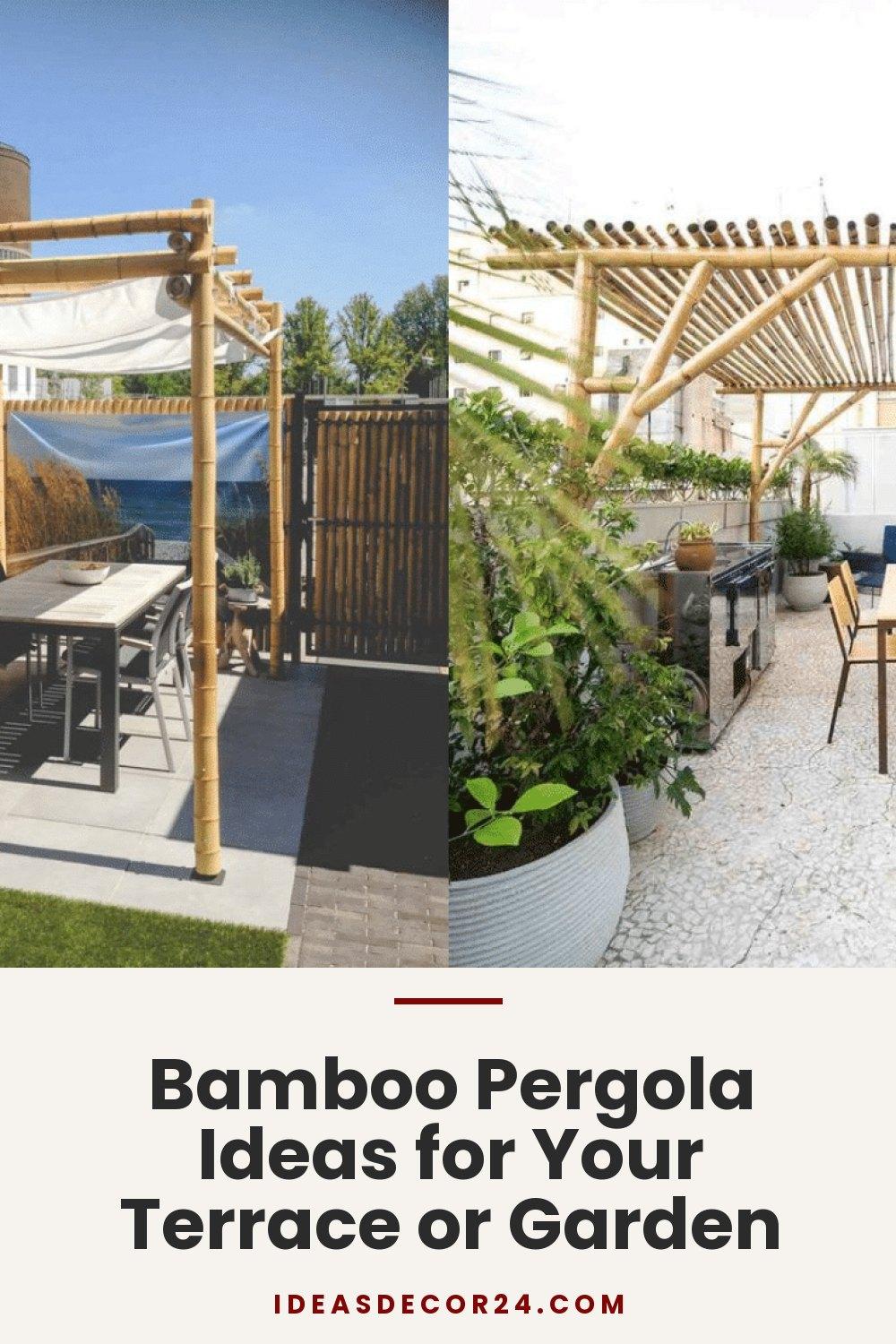 Bamboo Pergola Ideas for Your Terrace or Garden