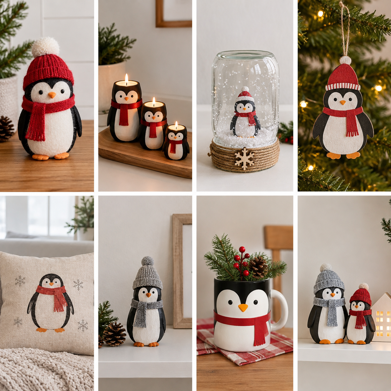 Beautiful Christmas D&eacute;cor Featuring Penguins for Home beautiful christmas decor featuring penguins for home 2