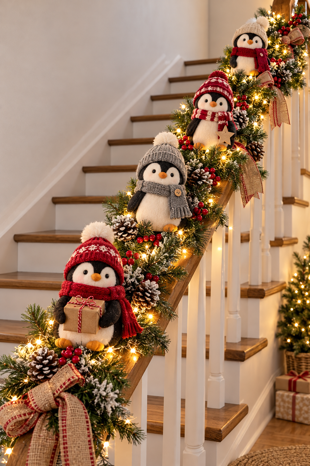 Beautiful Christmas D&eacute;cor Featuring Penguins for Home beautiful christmas decor featuring penguins for home 5