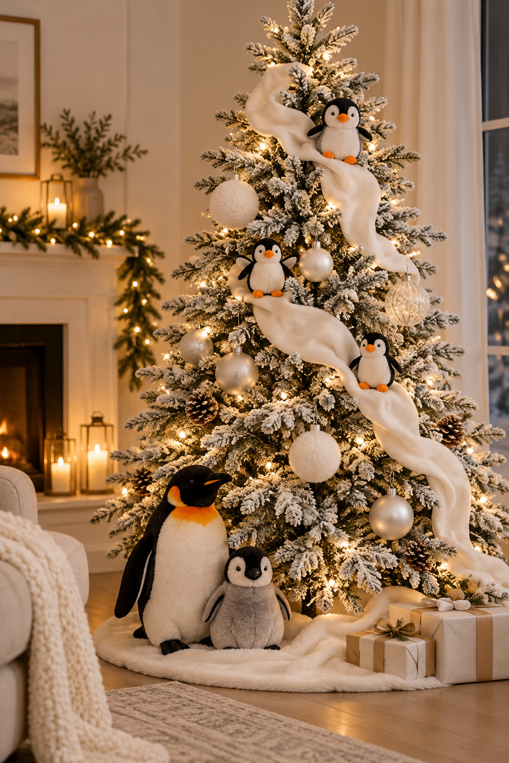 Beautiful Christmas D&eacute;cor Featuring Penguins for Home beautiful christmas decor featuring penguins for home 6