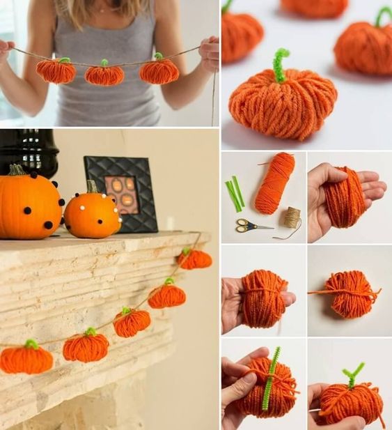 beautiful pumpkins made with fabrics 8