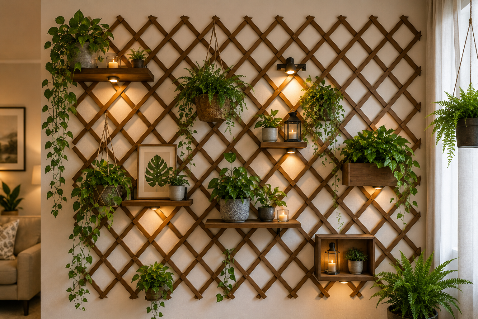 Best Indoor Wall Trellis Ideas for Your Home best indoor wall trellis ideas for your home 5