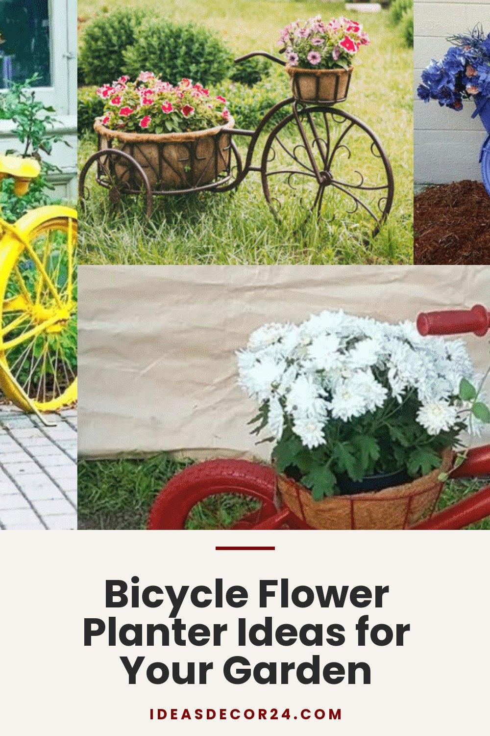 Bicycle Flower Planter Ideas for Your Garden