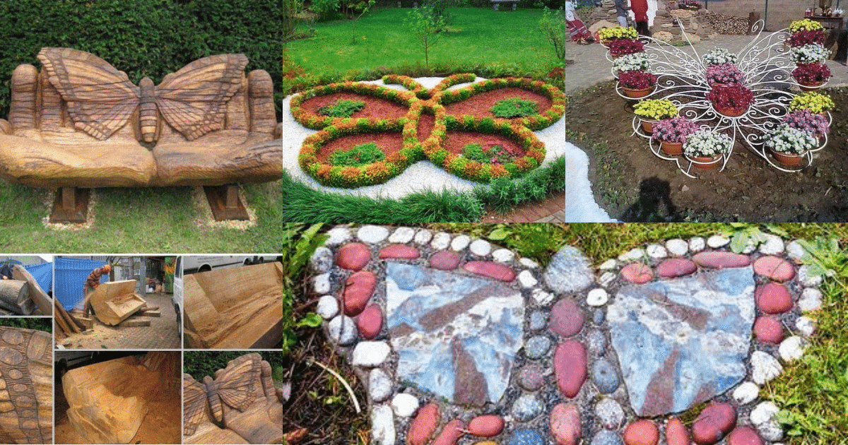 butterfly themed garden decor