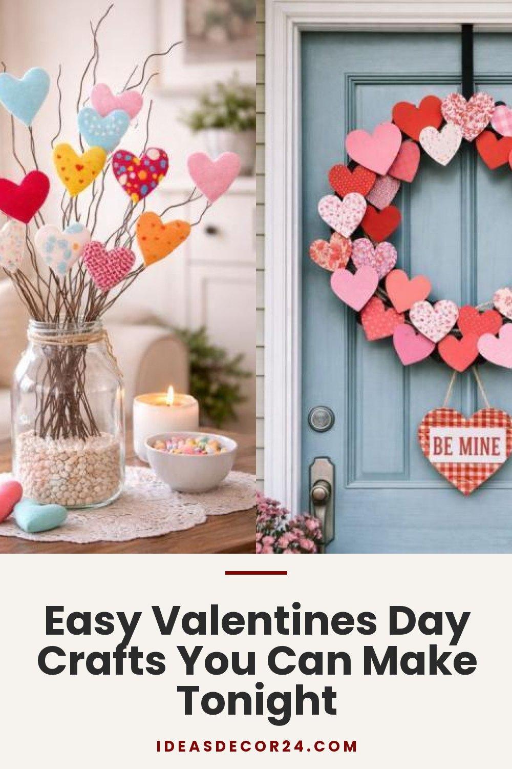 Easy Valentines Day Crafts You Can Make Tonight