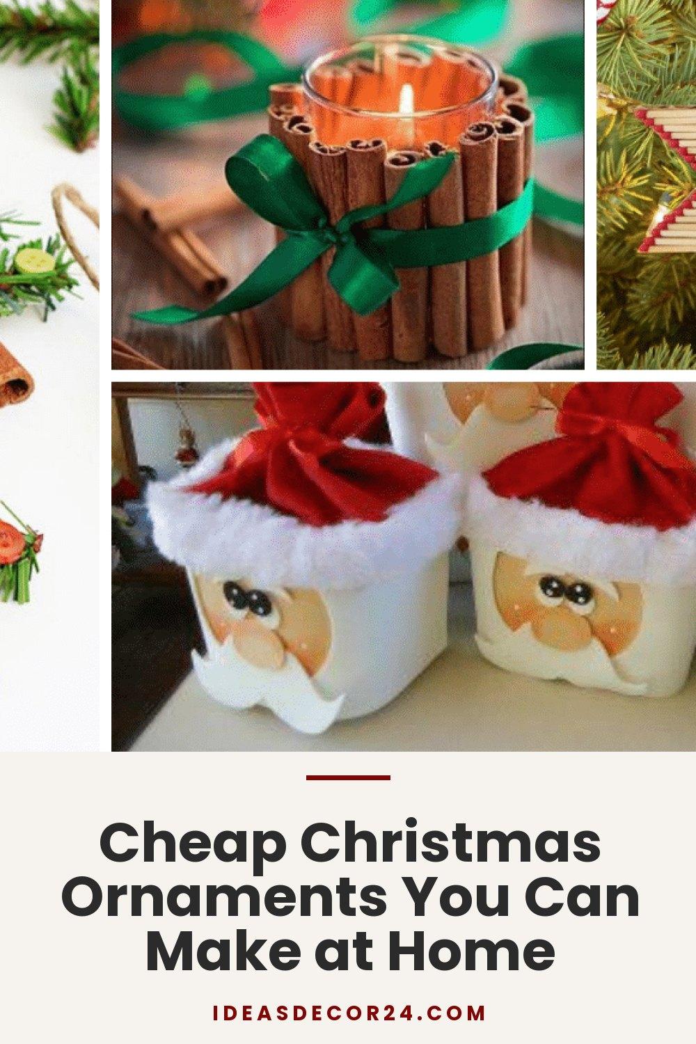 Cheap Christmas Ornaments You Can Make at Home