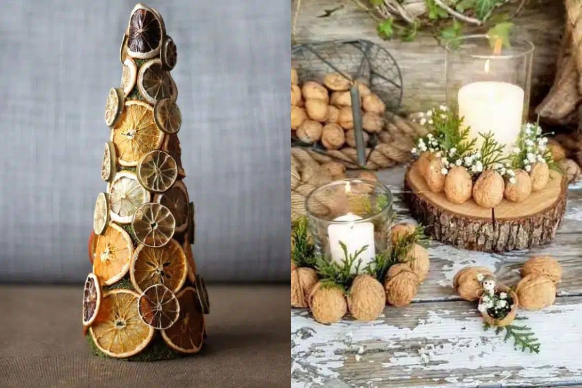 christmas decorations made from dried fruits