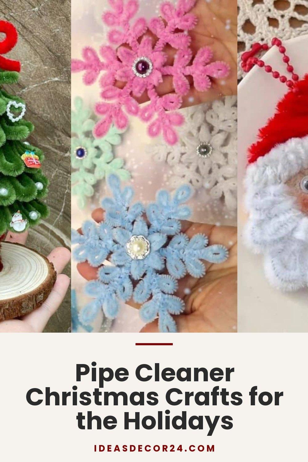 Pipe Cleaner Christmas Crafts for the Holidays