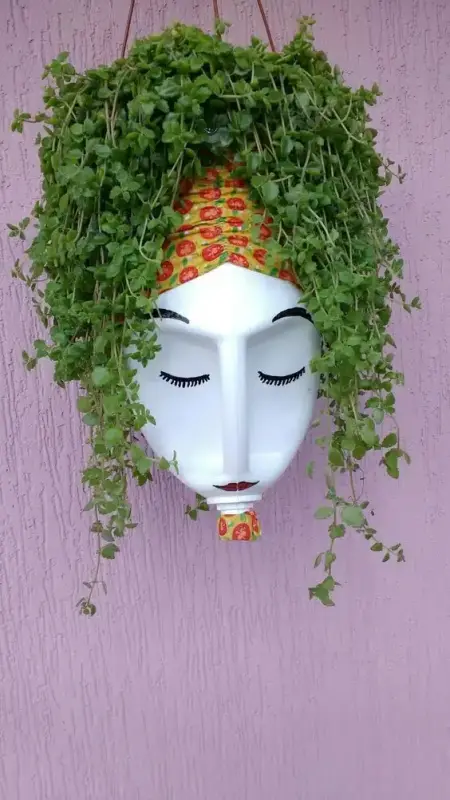 Craft Chic Flower Pots from Repurposed Fabric Softener Bottles craft chic flower pots from repurposed fabric softener bottles 7 scaled