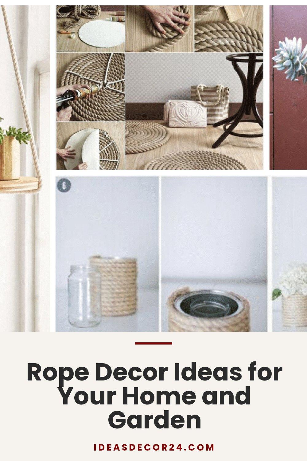 Rope Decor Ideas for Your Home and Garden