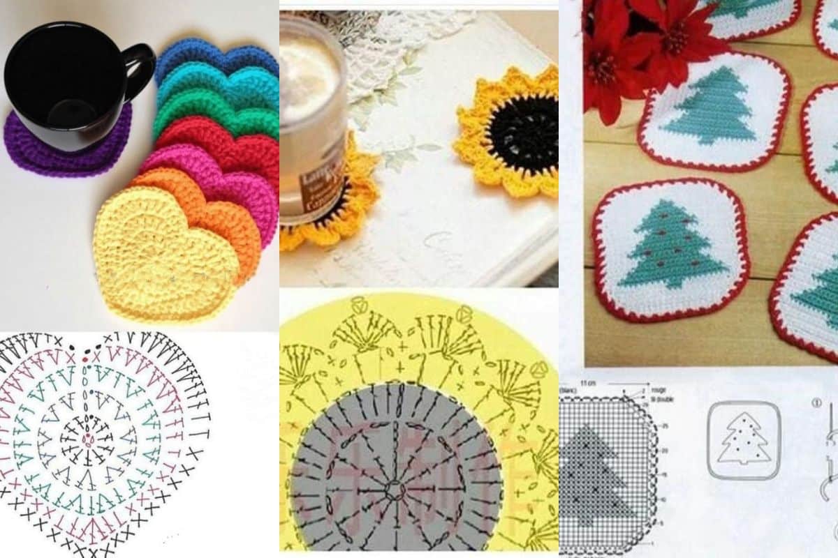 creative crochet coasters 12