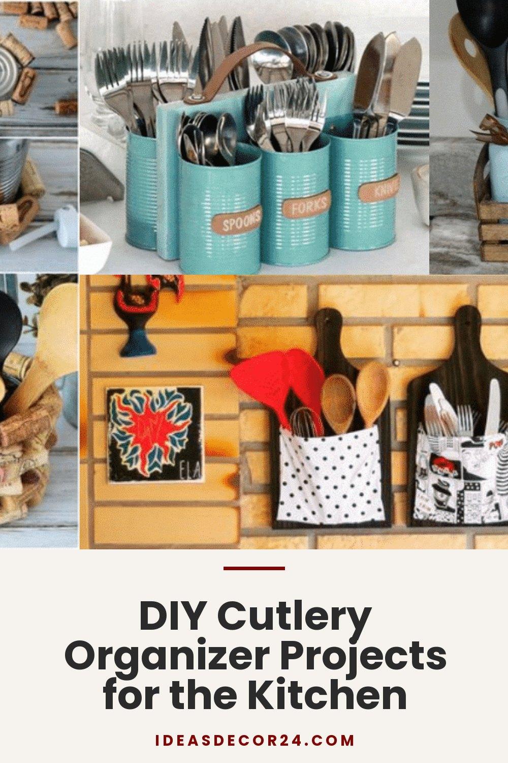DIY Cutlery Organizer Projects for the Kitchen