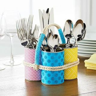 creative ideas for making cutlery holders 8