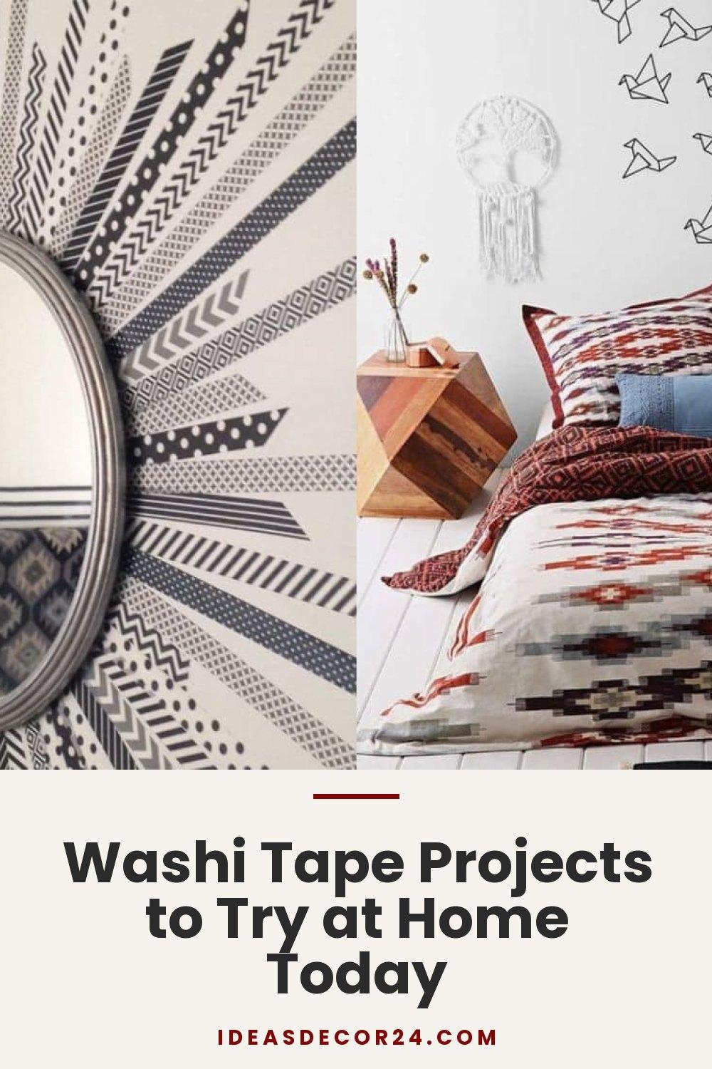 Washi Tape Projects to Try at Home Today