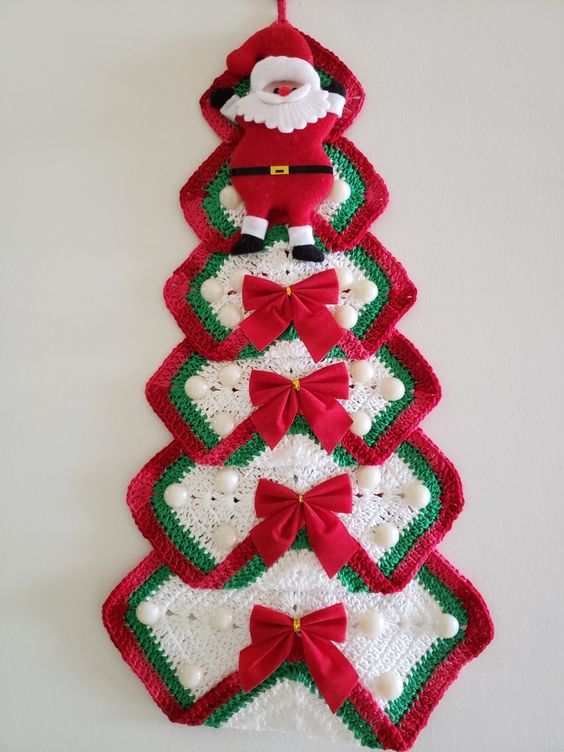 crochet christmas tree with granny squares 3