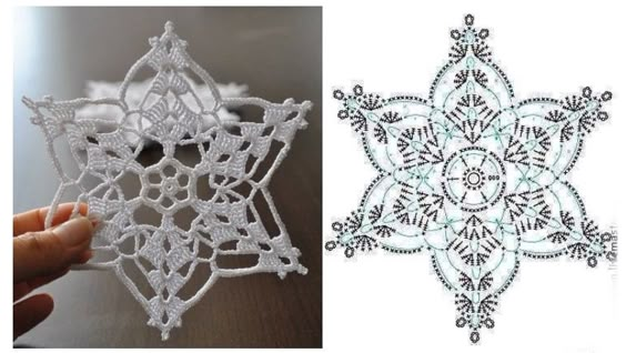 crochet snowflake graphics 1