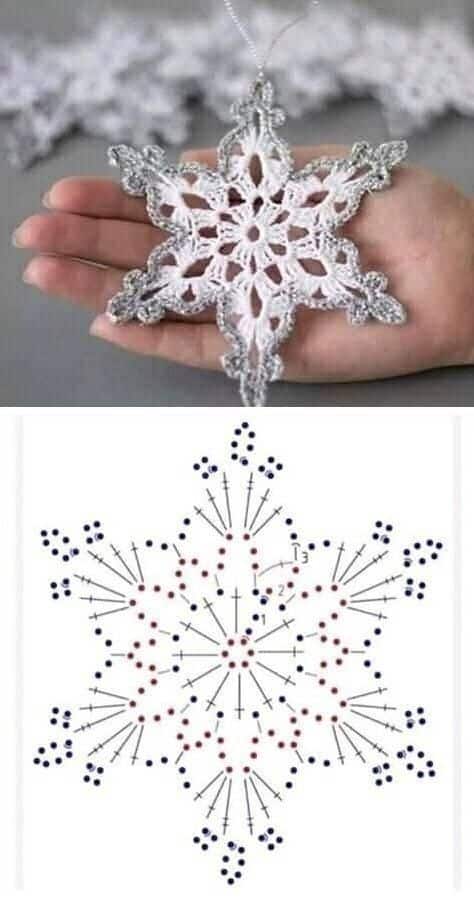 crochet snowflake graphics 3