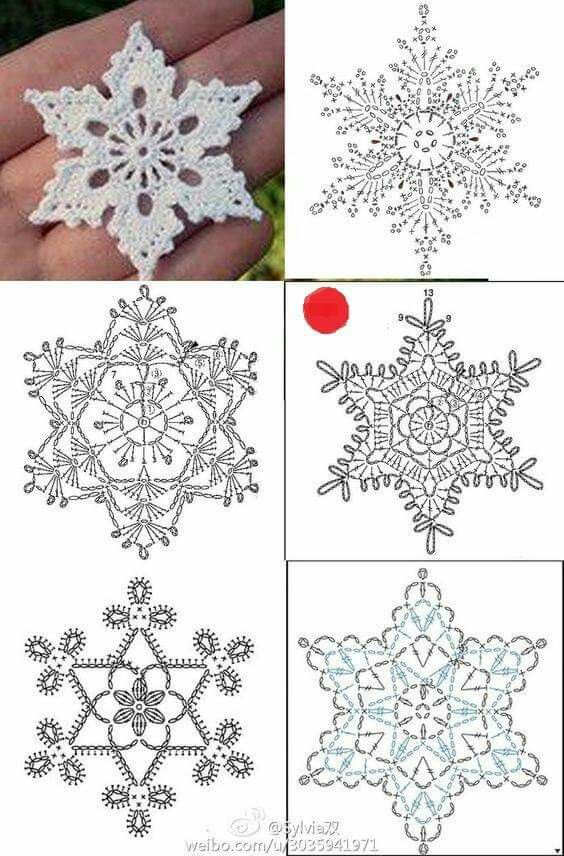 crochet snowflake graphics 9