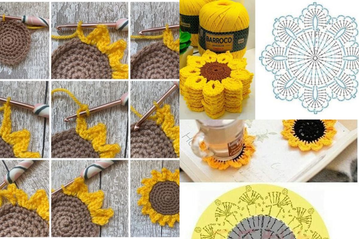 crochet sunflowers free pattern 10