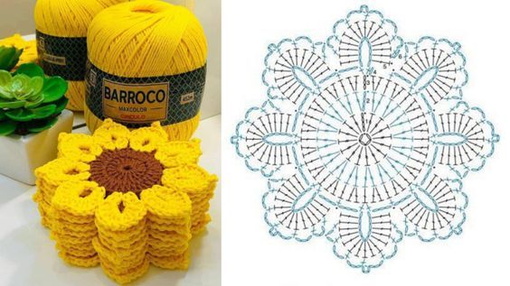 crochet sunflowers free pattern