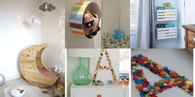 decorate a babys room with recyclable material