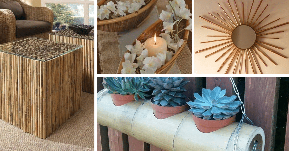 Decorate With Creative DIY Bamboo Crafts