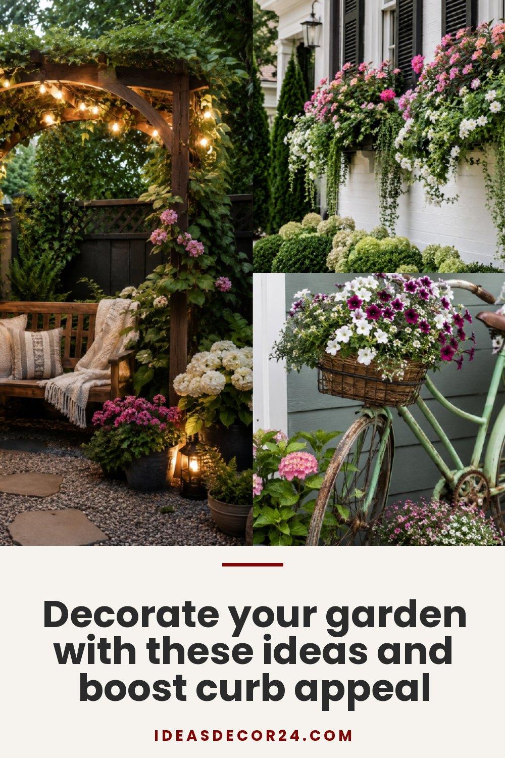 Decorate your garden with these ideas and boost curb appeal