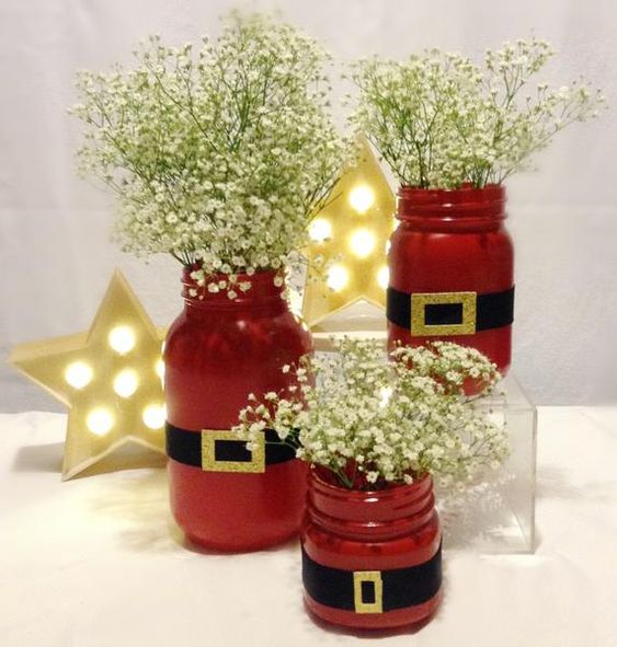 decorated christmas jars 10