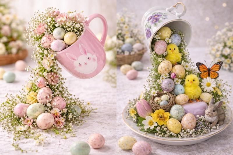 These Decorated Easter Mugs Will Transform Your Party Into a Spring Celebration decorated easter mug