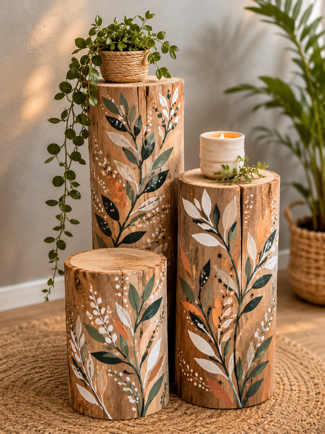 Beautiful Decorative Elements for the Home Made with Wood and Paint decorative elements for the home made with wood and paint 5