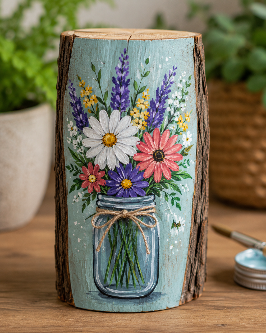Beautiful Decorative Elements for the Home Made with Wood and Paint decorative elements for the home made with wood and paint