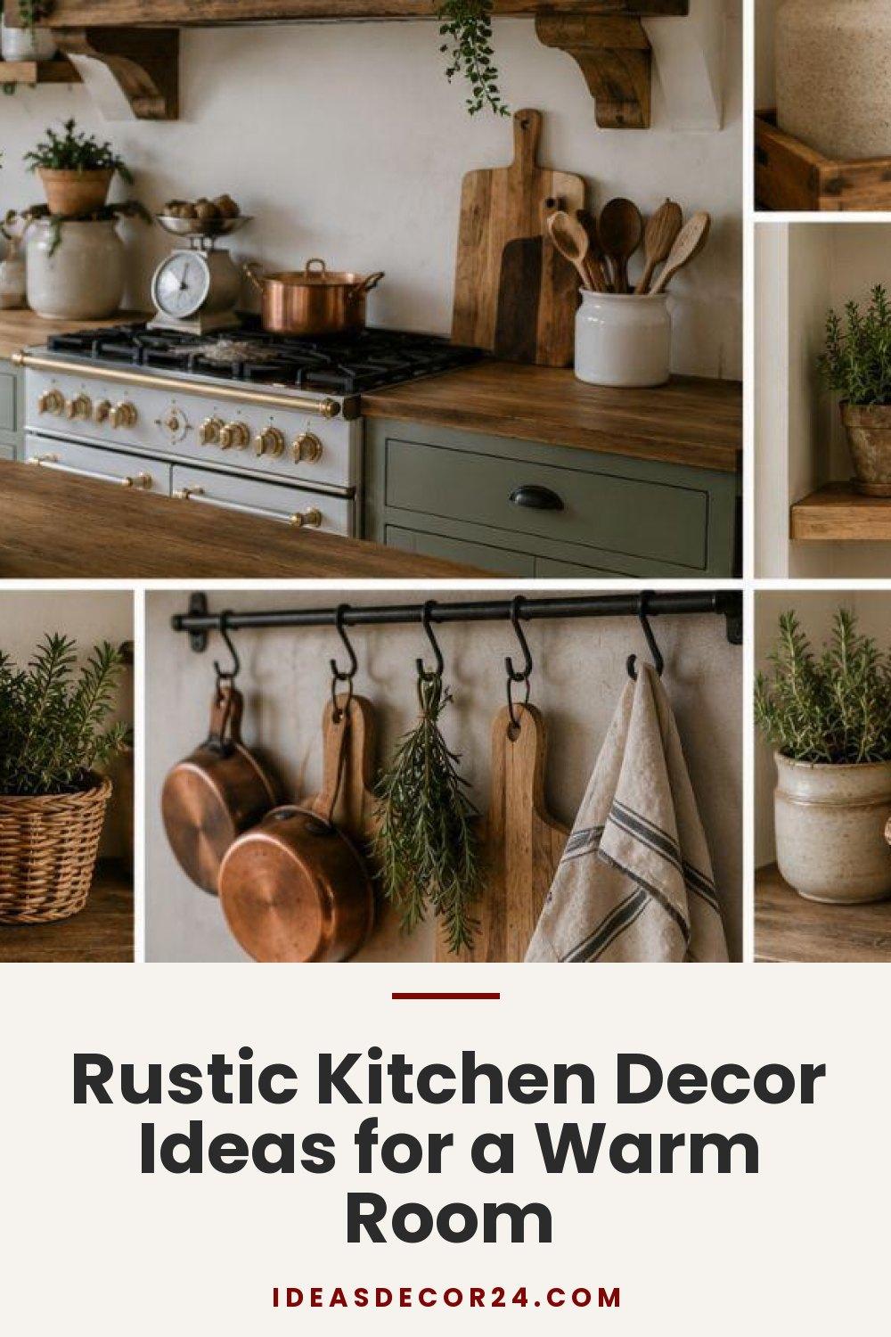 Rustic Kitchen Decor Ideas for a Warm Room