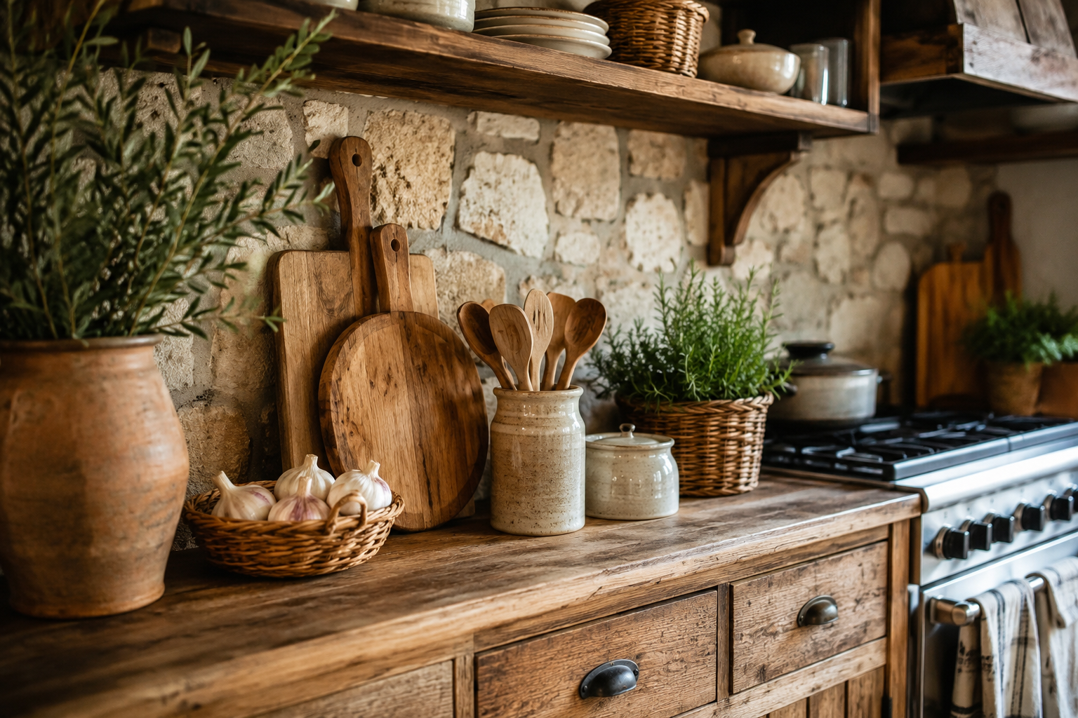 Decorative Ideas to Give Your Kitchen a Rustic Touch decorative ideas to give your kitchen a rustic touch 6