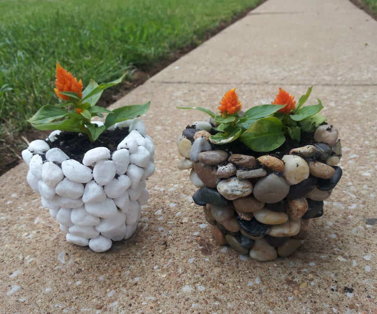 decorative ideas with pebbles 14