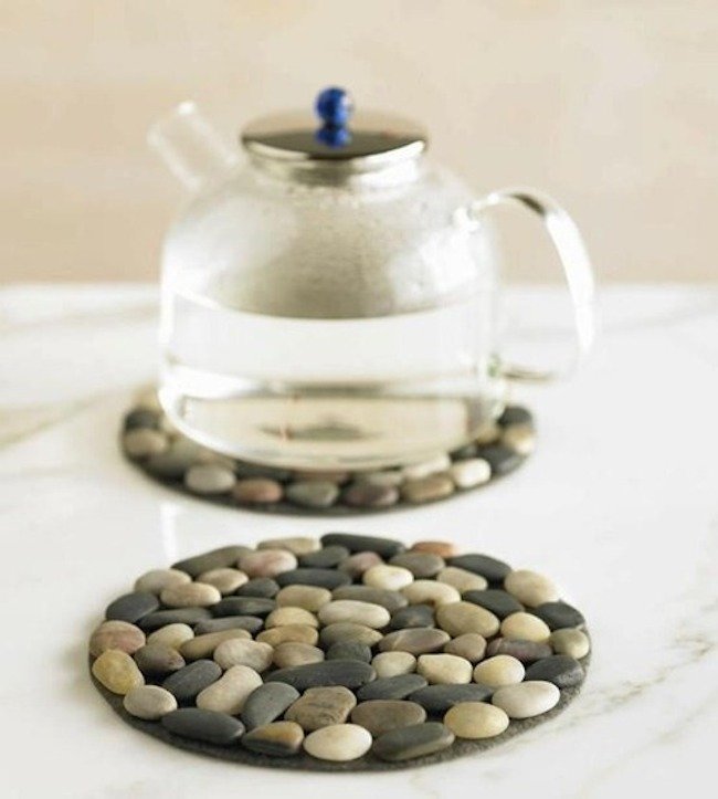 decorative ideas with pebbles 15