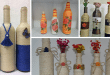 diy bottle ideas with yarn